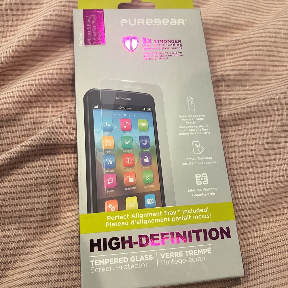 NEW! Tempered Glass Screen Protector iPhone 8 Plus